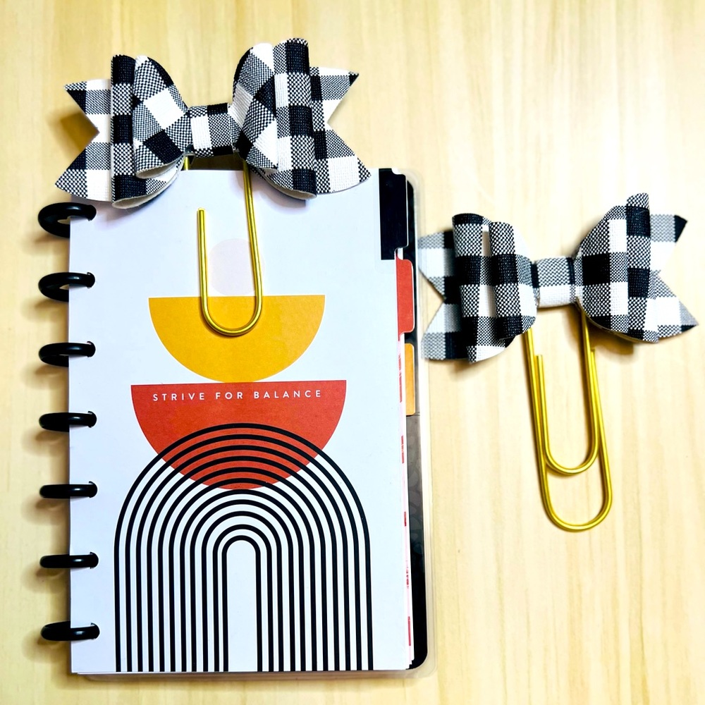 Happy planner Bow paper clips Jumbo size 2 pcs